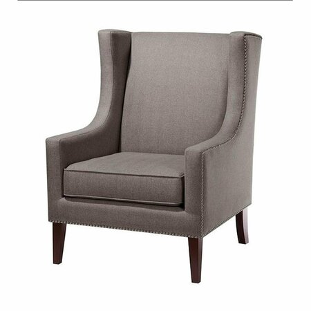 MADISON PARK Barton Wing Chair - Grey FPF18-0152